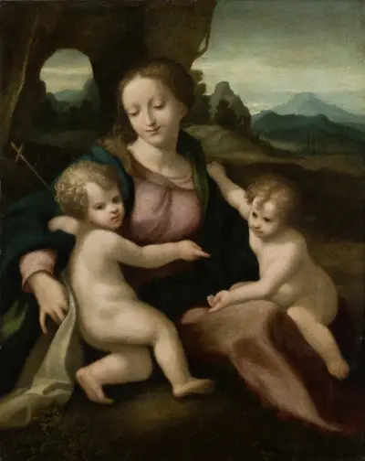 Madonna and Child with the Infant Saint John von Correggio