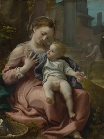 Mary with basket von Correggio