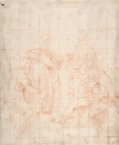 Study of Four Saints von Correggio