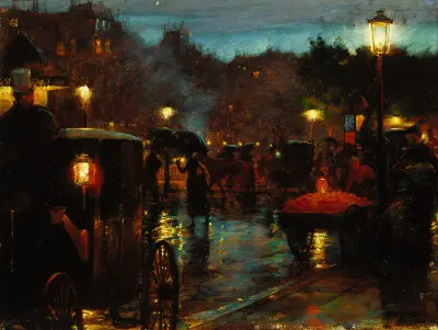 Paris at Night av Charles Courtney Curran