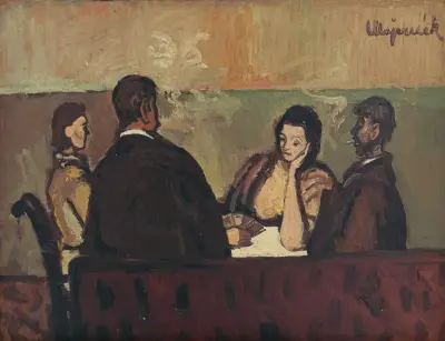 Kartenspieler von Cyprián Majerník