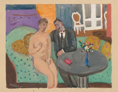 Auf einem Sofa von Cyprián Majerník