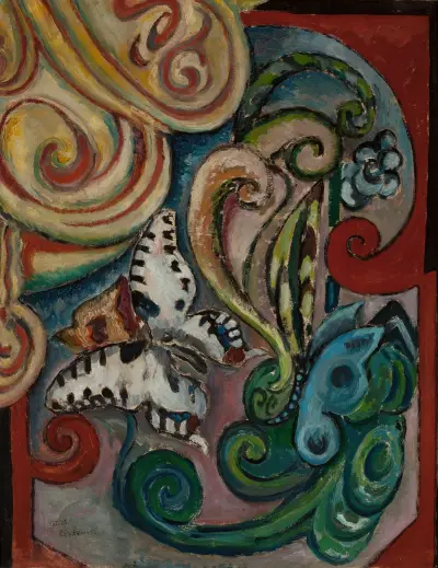 Flowers and butterflies von Tytus Czyżewski