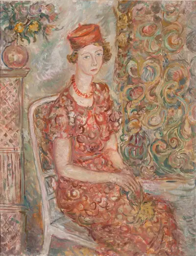Woman in a small cap von Tytus Czyżewski