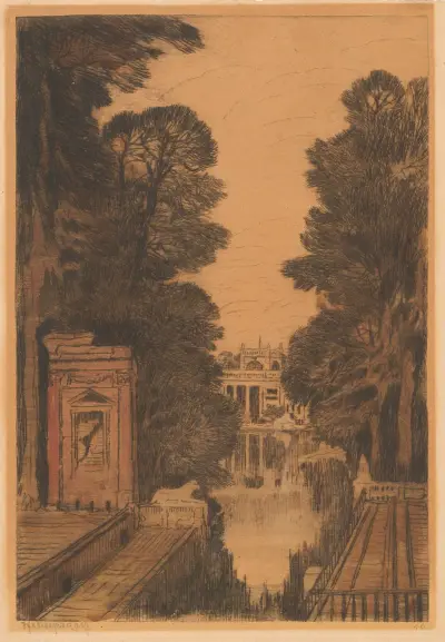Łazienki Park av Feliks Jabłczyński