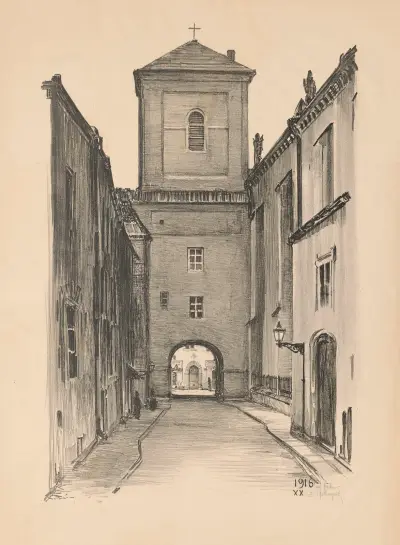 Passage from Kanonia Street to Św. Jana Street av Feliks Jabłczyński
