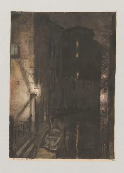 Theme in Venice av Feliks Jabłczyński
