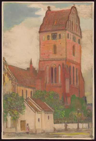 Jungfrau-Maria-Kirche in Nowe Miasto, 1913 von Feliks Jabłczyński