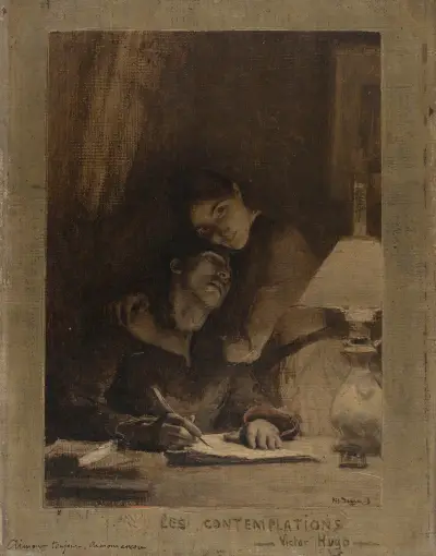 Aimons toujours, aimons encore av Pascal-Adolphe-Jean Dagnan-Bouveret