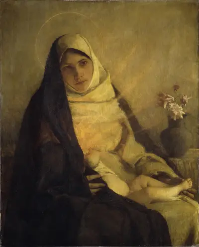 Madonna of the Rose av Pascal-Adolphe-Jean Dagnan-Bouveret