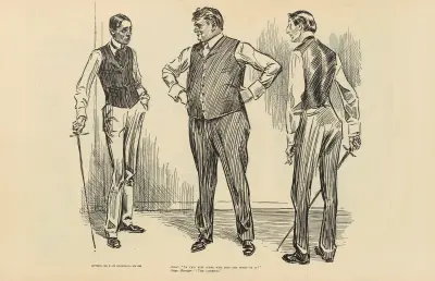 Schauspieler; ‚In this duel scene who gets the worst of it‘ von Charles Dana Gibson
