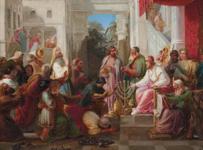 A merciful king, Moritz Daniel Oppenheim