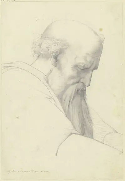Der Heilige Hieronymus aus Raffaels Disputa, Moritz Daniel Oppenheim