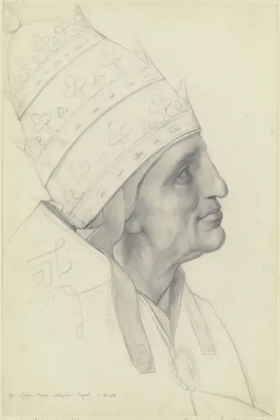 Papst Gregor der Große aus Raffaels Disputa, Moritz Daniel Oppenheim