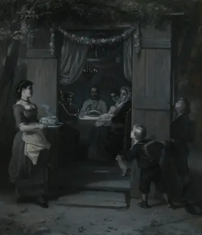 Sukkot (Feast of Tabernacles), Moritz Daniel Oppenheim