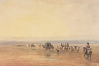 Crossing Lancaster Sands av David Cox