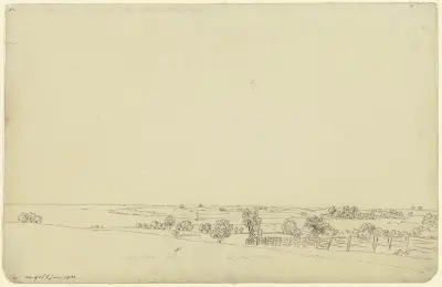 Utsikt över Wrechener See av Caspar David Friedrich