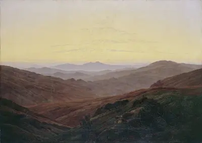 Riesengebirge av Caspar David Friedrich