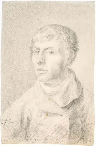 Self-portrait av Caspar David Friedrich