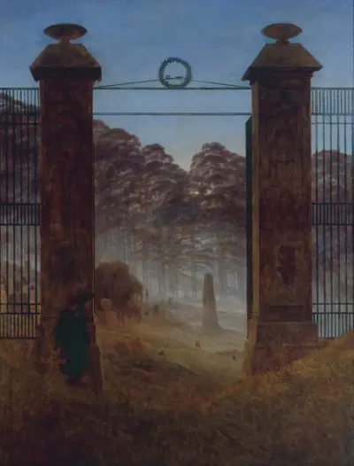 The Cemetery von Caspar David Friedrich