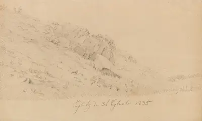 Wiese in Teplitz, Caspar David Friedrich