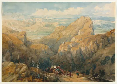 Descent into the Plain of Granada av David Roberts