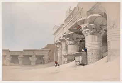Edfou [Edfu, Idfû]. Nov. 24th, 1838. av David Roberts