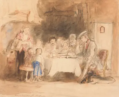 Modlitwa przed posiłkiem, Sir David Wilkie