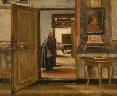 Interiér Terninckovy instituce v Antverpách, Henri de Braekeleer