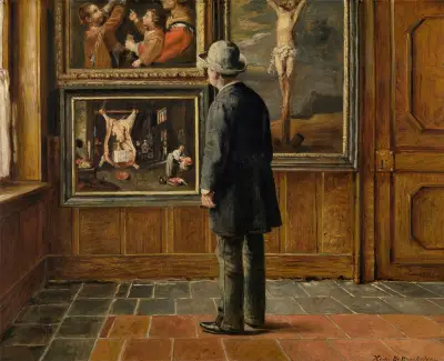 Milovník umění, Henri de Braekeleer