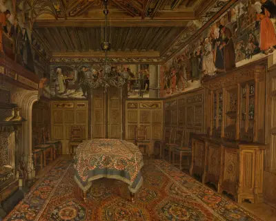 Jídelna v domě malíře Henriho Leyse, Henri de Braekeleer