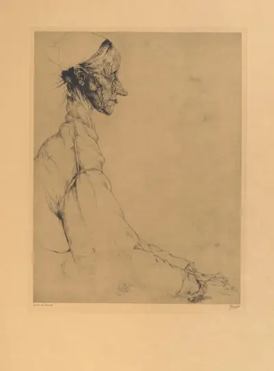 Old Woman with a Hat av Jules De Bruycker