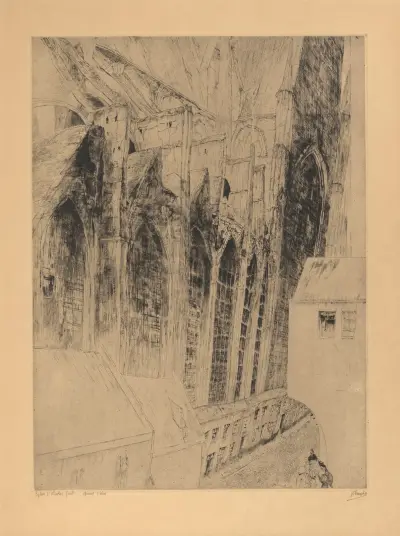 Saint Nicholas Church in Ghent av Jules De Bruycker