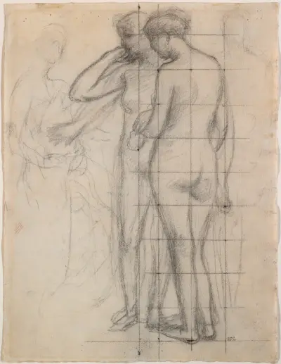 Stojící ženský akt, Pierre Puvis de Chavannes