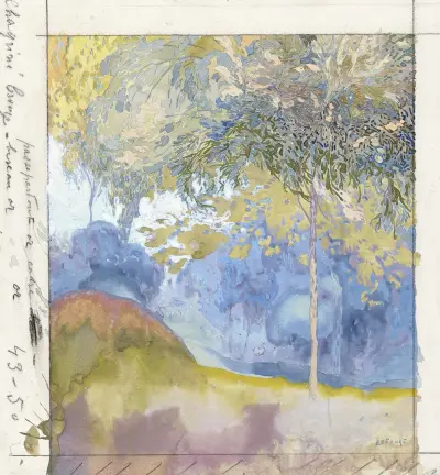 Boomrijk landschap, 1878 – Nr. 1, Georges de Feure