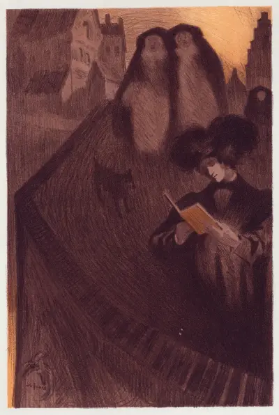 Dessin original pour les Maîtres de l’Affiche, Georges de Feure