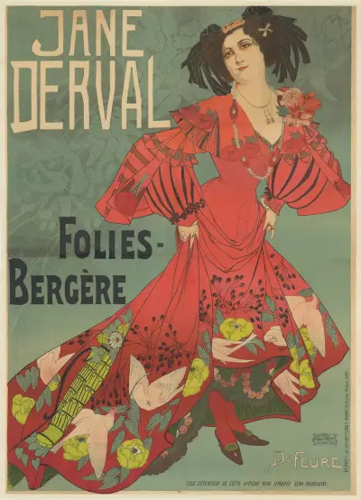 Jane Derval. Folies-Bergère, Georges de Feure
