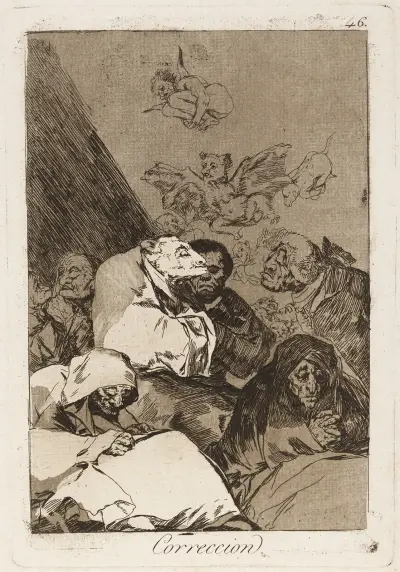 Korrektur. (Correction.) von Francisco de Goya