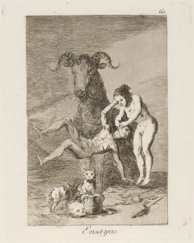 Ensayos. (Trials.) av Francisco de Goya