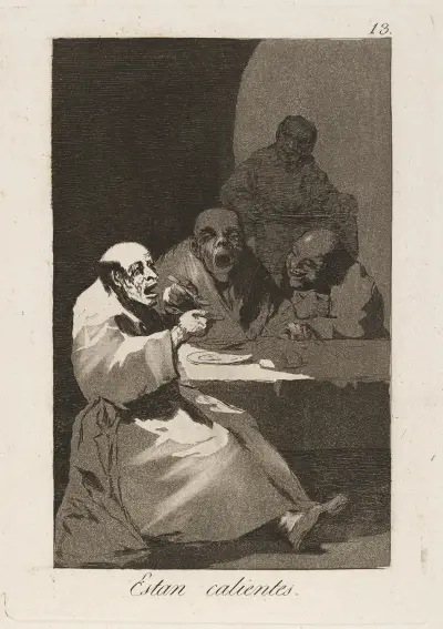 Estan calientes. (They are hot.) av Francisco de Goya
