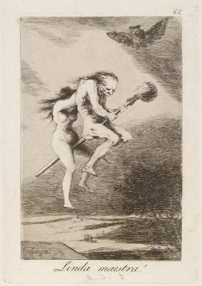 Linda maestra! (Pretty teacher!) av Francisco de Goya