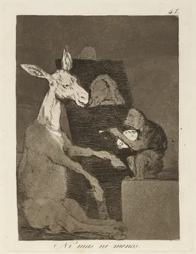 Ni mas ni menos. (Neither more nor less.) av Francisco de Goya