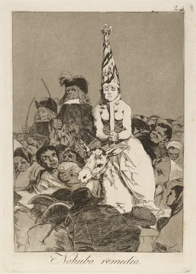 Nohubo remedio. (Nothing could be done about it.) av Francisco de Goya