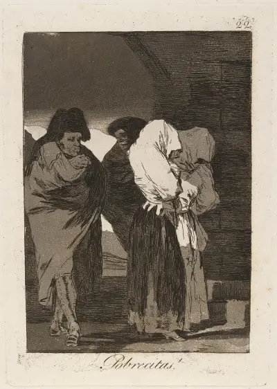Pobrecitas! (Arme kleine Mädchen!) von Francisco de Goya