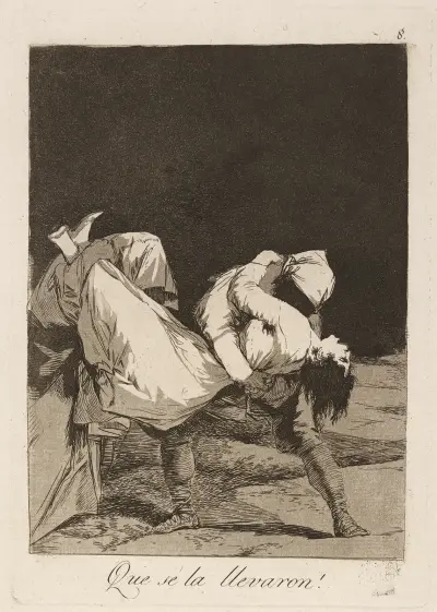 Que se la llevaron! (They carried her off!) av Francisco de Goya