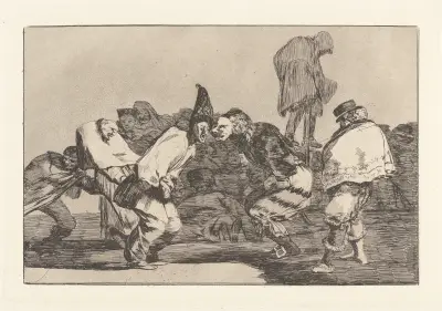 Rejoice, Carnival, for Tomorrow Thou Wilt Be Ashes [Carnival Folly] (Alegrias Antruejo, que Mañana Seras Ceniza [Disparate de Carnabal]) av Francisco de Goya