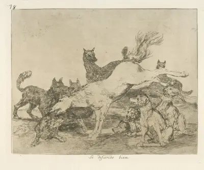 Se defiende bien av Francisco de Goya