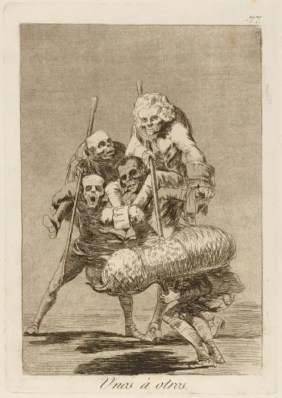 Unos á otros von Francisco de Goya