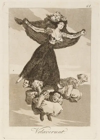 Volaverunt. (They have flown.) av Francisco de Goya