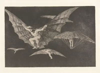 Where There’s a Will There’s a Way [A Way of Flying] (Donde Hay Ganas Hay Maña [Modo de Volar]) av Francisco de Goya